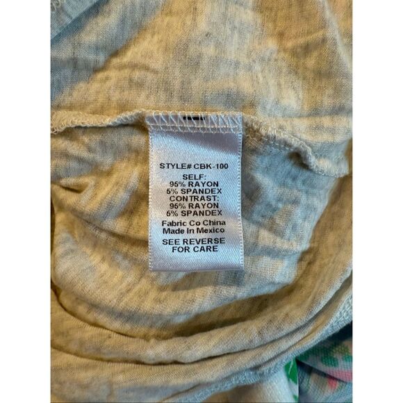 Clyde & Baxter grey front tie t-shirt- size M - Picture 5 of 7